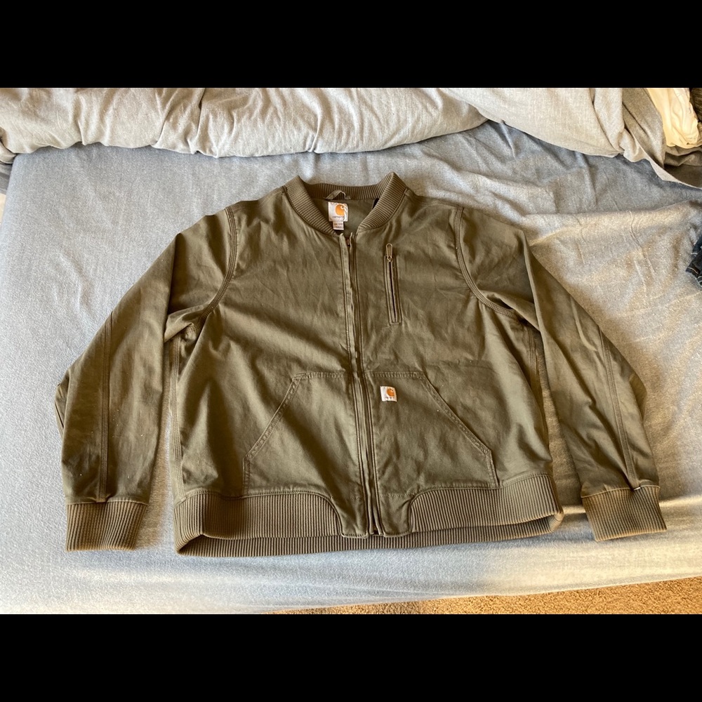 Carhartt olive green bomber jacket XXL